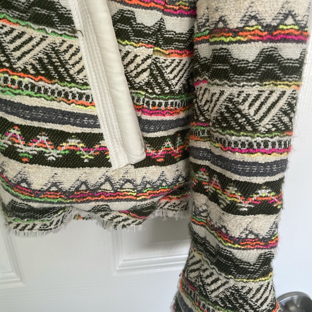 Iro Elomi Tweed Zip Pattern Jacket - image 3